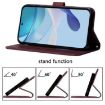 Moto G15 Power Crossbody 3D Embossed Flip Leather Case Brown - 5