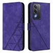 OPPO A5/A3 Pro 5G Crossbody 3D Embossed Flip Leather Case Purple - 2