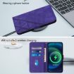 OPPO A5/A3 Pro 5G Crossbody 3D Embossed Flip Leather Case Purple - 9