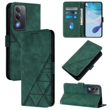 OPPO A5/A3 Pro 5G Global Dark Green 3D Embossed Leather Phone Case - 1