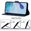 OPPO A5X 4G/5G Blue Crossbody 3D Embossed Flip Leather Phone Case - 5