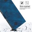 OPPO A5/A3 Pro 5G Global Blue Embossed Leather Phone Case Skin-feel - 6