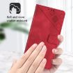 OPPO A5/A3 Pro 5G Global Red Embossed Leather Phone Case Skin-feel - 4