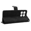 Motorola Edge 60 Pro Magnetic Flip Leather Case - Black Skin Feel - 5