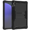 Samsung Galaxy Tab S9+ Shockproof Silicone Hybrid Case with Holder - Black - 2