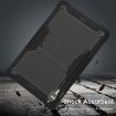 Samsung Galaxy Tab S9+ Shockproof Silicone Hybrid Case with Holder - Black - 6