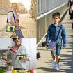 Samsung Galaxy Tab S9+ 360 Rotation Silicone Case Navy Blue/Yellow Green - 7