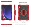 Samsung Galaxy Tab S9+ 360 Rotation Silicone Case Red/Black - 4