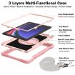 Samsung Galaxy Tab S9+ 360 Rotation Silicone Case - Rose Gold - 6