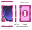 Samsung Galaxy Tab S9+ 360 Rotation Silicone Case Rose Red/Pink - 4