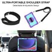 Samsung Galaxy Tab S9+ 360 Rotation Silicone Case - Purple/Mint Green - 8