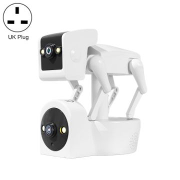 ESCAM PT212 4MP Dual Lens Robot Dog WiFi Camera, UK Plug, Cloud Storage - 1