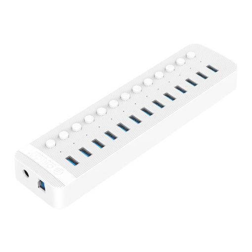 ORICO CT2U3-13AB 13-Port USB 3.0 HUB with Switches, EU Plug, White - 1