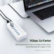 ORICO CT2U3-13AB 13-Port USB 3.0 HUB with Switches, EU Plug, White - 6