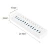 ORICO CT2U3-13AB 13-Port USB 3.0 HUB with Switches, UK Plug, White - 3