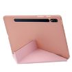 Samsung Galaxy Tab S10+/S9+ Rose Gold Silicone Leather Case - 3
