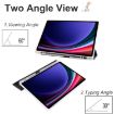 Samsung Galaxy Tab S10+/S9+ Black TPU Leather Case with Pen Slot - 3