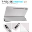 Samsung Galaxy Tab S10+/S9+ Grey TPU Leather Case with Pen Slot - 4