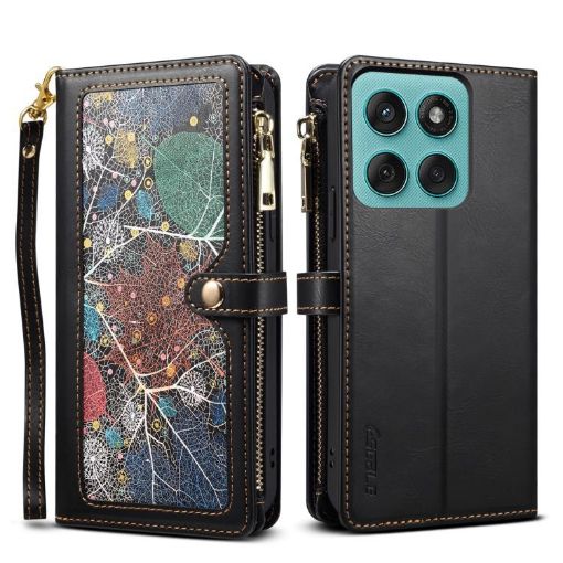 Motorola Edge 5G 2025 ESEBLE Star Series Wallet RFID Case Black - 1