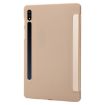 Samsung Galaxy Tab S9+/S10+ Gold 3-Fold Silicone Leather Case - 3