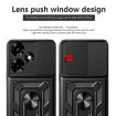 Infinix Hot 30 Green Phone Case with Sliding Camera Cover TPU+PC - 4