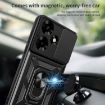 Infinix Hot 30 Green Phone Case with Sliding Camera Cover TPU+PC - 6