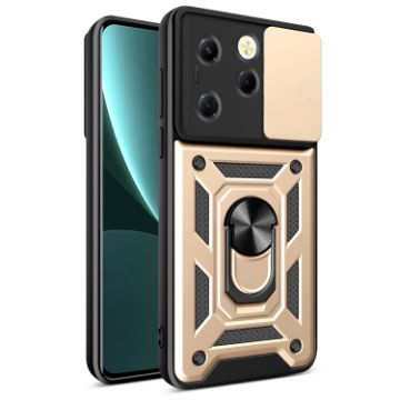 Infinix Hot 40/40 Pro 4G Gold Phone Case with Sliding Camera Cover - 1