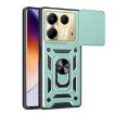 Infinix Note 40 4G Phone Case - Green Sliding Camera Cover TPU+PC - 1