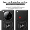 Infinix Zero 40 5G Phone Case - Black Sliding Camera Cover TPU+PC - 4