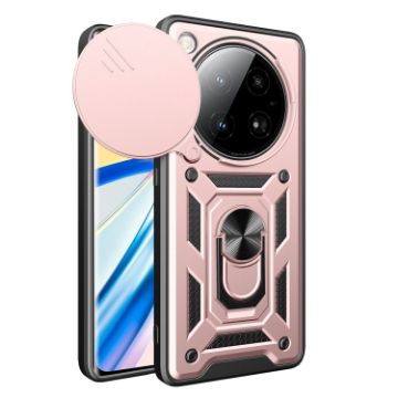 Infinix Zero 40 5G Phone Case Rose Gold - Sliding Camera Cover TPU+PC - 1