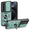 Infinix Hot 50 Pro 4G Phone Case - Green Sliding Camera Cover TPU+PC - 1