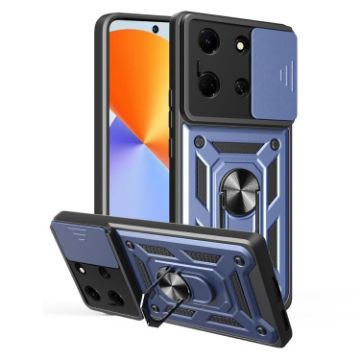 Infinix Note 30 5G Blue Phone Case with Sliding Camera Cover TPU+PC - 1