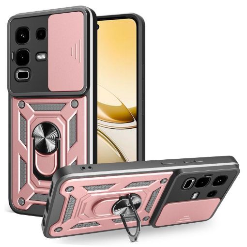 Infinix Note 50s Phone Case Rose Gold - Sliding Camera Cover TPU+PC - 1