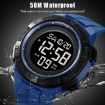 SKMEI 2078 Men's 50M Waterproof Sports Digital Watch - Dark Blue - 7
