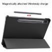 Samsung Galaxy Tab S7 T870 Black Leather Case with Holder & Sleep/Wake - 8