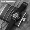 SKMEI 2098 Men's Waterproof Digital Watch, Gold+Black, Thermometer, 50M - 6