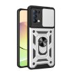 OPPO Reno5 4G/5G Silver TPU Hybrid PC Case with Sliding Camera Cover - 1