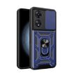 OPPO A58 4G Global Phone Case - Blue Sliding Camera Cover TPU Hybrid - 1