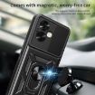 OPPO A79 5G Red Phone Case with Sliding Camera Cover TPU Hybrid PC - 6