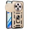 OPPO Reno12 F 5G Gold Case with Sliding Camera Cover TPU Hybrid PC - 1