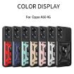 OPPO A60 4G Phone Case - Blue Sliding Camera Cover TPU Hybrid PC - 2