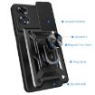 OPPO A60 4G Phone Case - Blue Sliding Camera Cover TPU Hybrid PC - 3