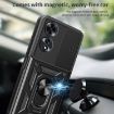 OPPO A60 4G Phone Case - Blue Sliding Camera Cover TPU Hybrid PC - 6