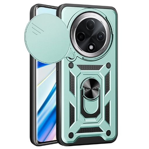OPPO F27 Pro/Pro+ Mint Green Sliding Camera Cover TPU Hybrid Case - 1