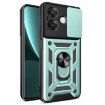 OPPO A3x 5G/4G Mint Green Sliding Camera Cover TPU Hybrid Case - 1