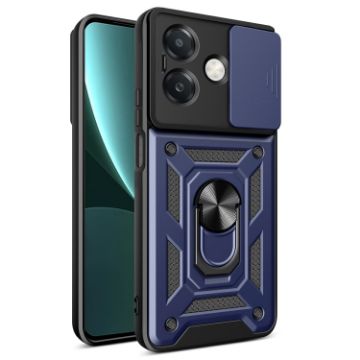 OPPO A3x 5G/4G Blue Sliding Camera Cover TPU Hybrid PC Case - 1