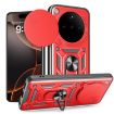OPPO Find X8 Red TPU Hybrid PC Case with Sliding Camera Cover - 1