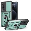 OPPO A3 Pro 5G/A80 5G Mint Green Sliding Camera Cover TPU Phone Case - 1