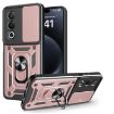 OPPO A3 Pro 5G/A80 5G Rose Gold Sliding Camera Cover TPU Phone Case - 1