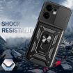 OPPO Reno13 F 4G/5G Red TPU Hybrid PC Case with Sliding Camera Cover - 6